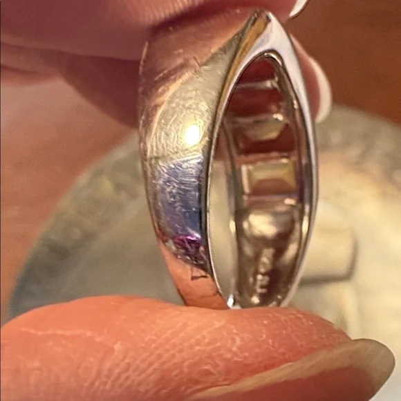 925 sterling silver citrine ring in size 8 - Picture 5 of 7